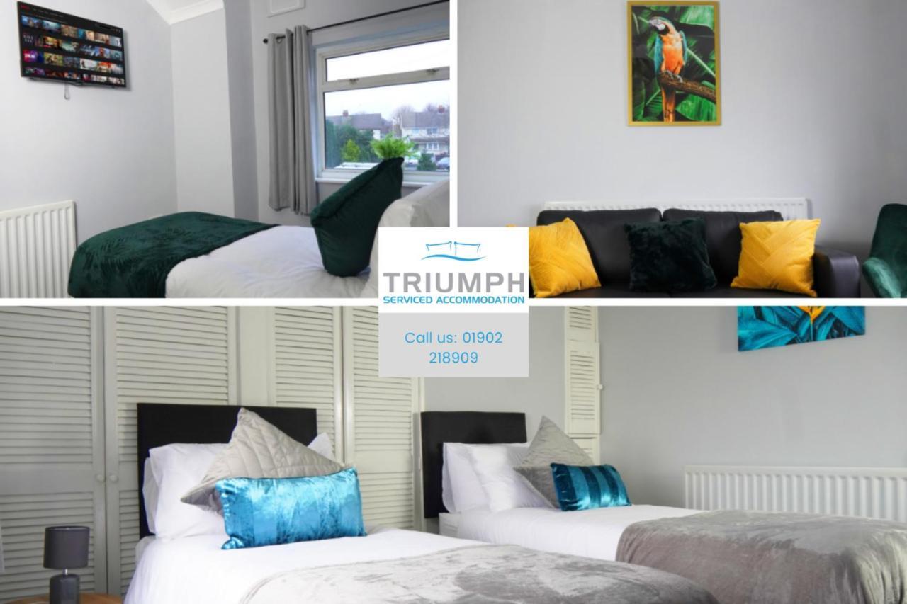 Portobello House - Four Bedroom House perfect for CONTRACTORS - Sleeps 6 - FREE parking Wolverhampton Esterno foto